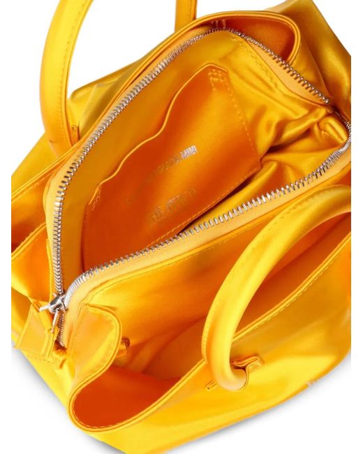 The Attico Yellow Mini La Passeggiata Tote Bag