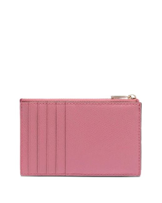 Furla Pink Camelia M Zip-Top Card Holder