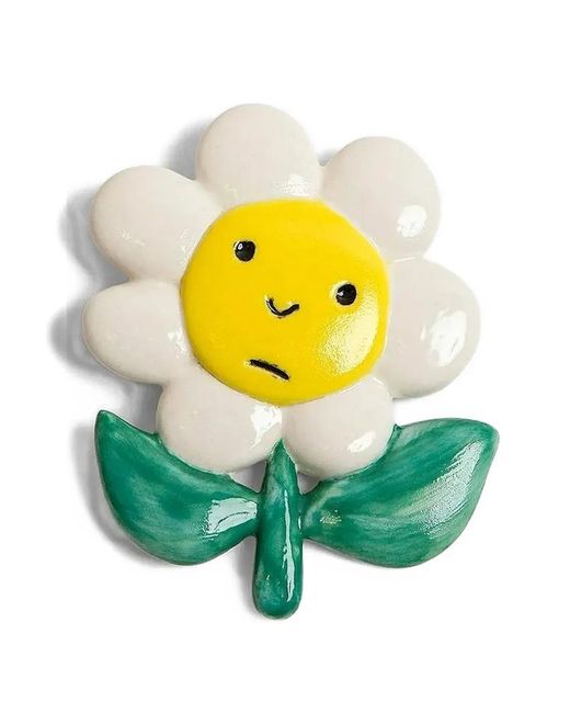 Andres Gallardo Yellow Sad Daisy Brooch