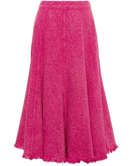 B+ AB Pink A-lined Denim Skirt