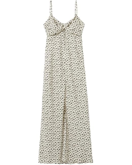 Vestido con motivo floral Claudie Pierlot de color White