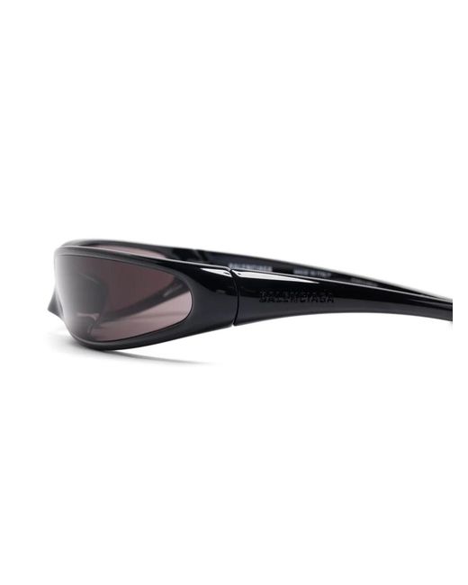 Balenciaga Black Rectangle-Frame Sunglasses