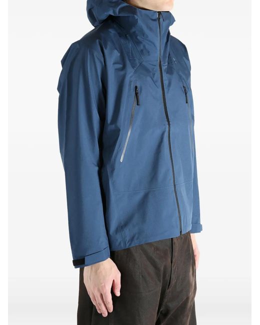 Goldwin Blue Hooded Zip-Fastening Jacket