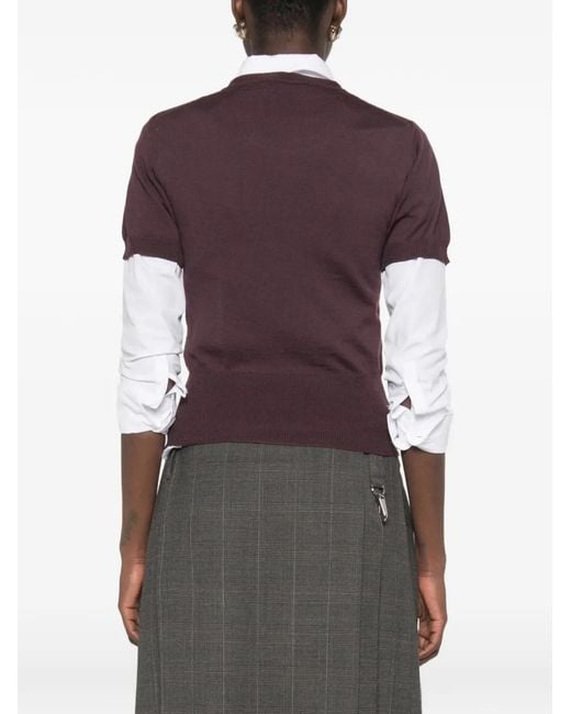 Vivienne Westwood Purple Bea Orb-Embroidered Sweater