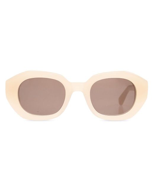 Mykita Pink Round-frame Sunglasses