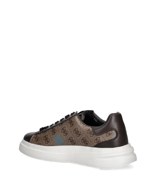Guess Elba Sneakers Mit Monogrammmuster in Brown für Herren