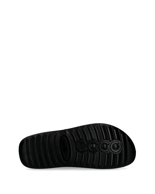 Ecco Black Buckle-Detail Sandals for men