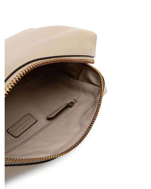 Borsa A Spalla Horizontal Bag Media di Pinko in Natural