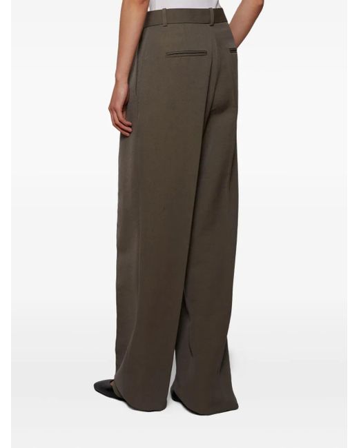 Alex Perry Gray Pleated Trousers