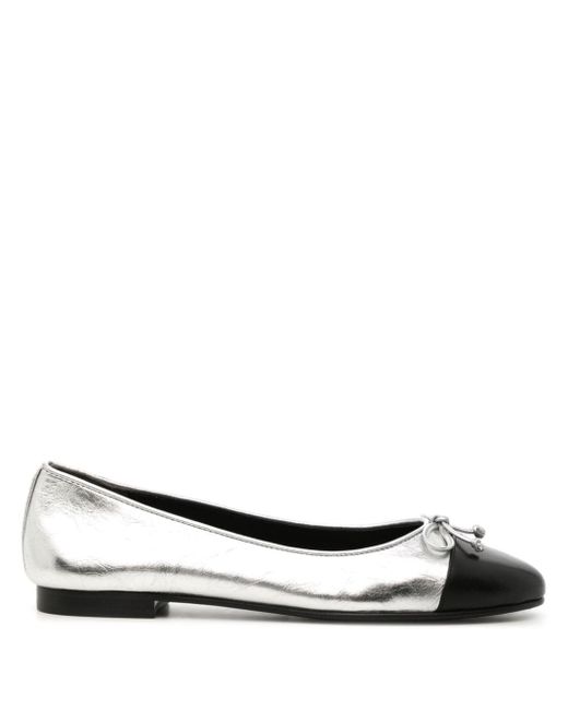Metallic tory shop burch flats
