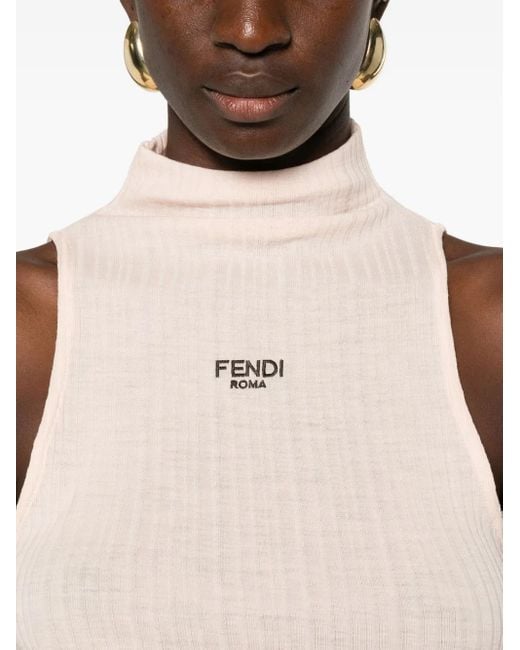 Fendi Top Met Col in het Pink