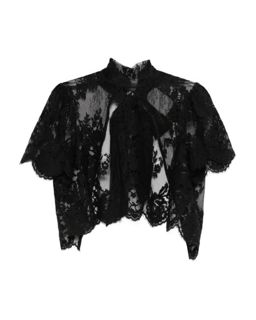 Imperial Black Lace Top