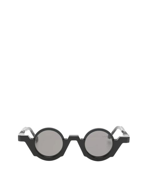 VAVA Eyewear White Round-Frame Sunglasses