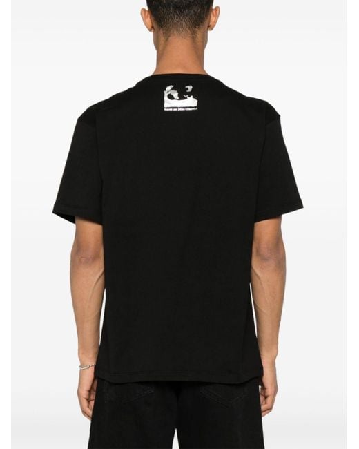 Rassvet (PACCBET) T-Shirt mit Text-Print in Black für Herren