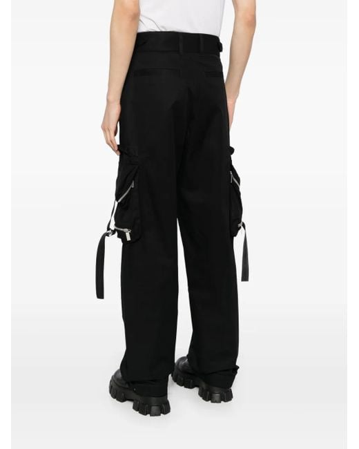 Off-White c/o Virgil Abloh Black Straight-Leg Cargo Pants for men