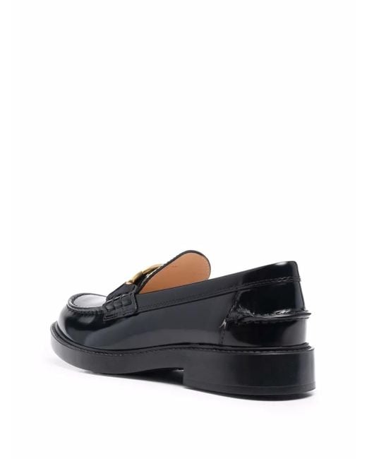 Tod's Black Flat Shoes