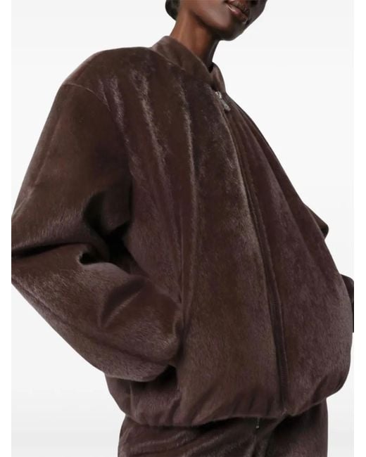 Chaqueta Bómber Maris Acolchada Apparis de color Brown