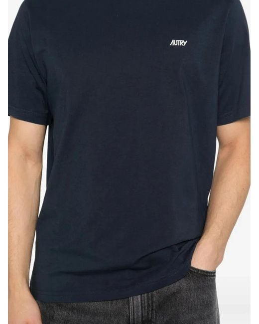 Autry Blue Logo T-Shirt for men