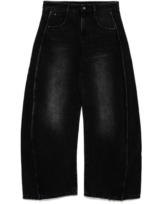 JNBY Black Extra Long Zip-Up Jeans