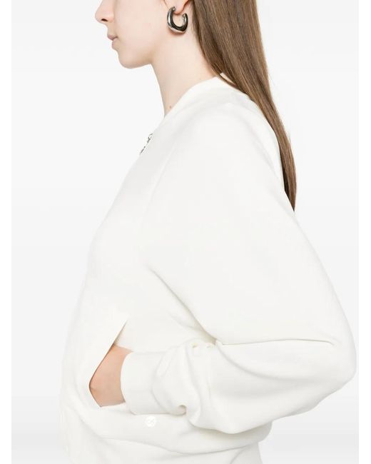 Deha White Zip-Up Cardigan