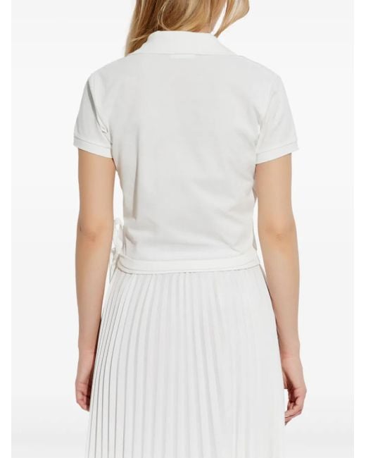 Lacoste ラップスタイル ポロシャツ White