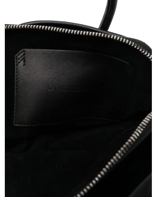 Sac Cabas En Cuir The Attico en coloris Black