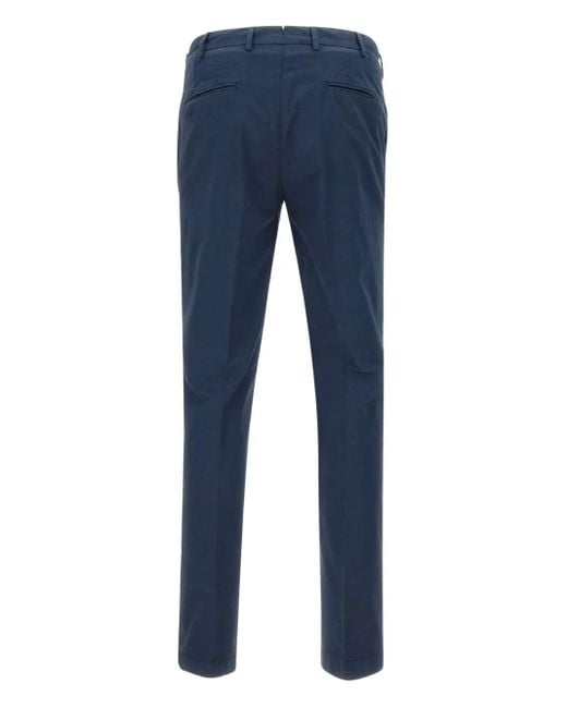 Devore Blue Belt-Loops Trousers for men