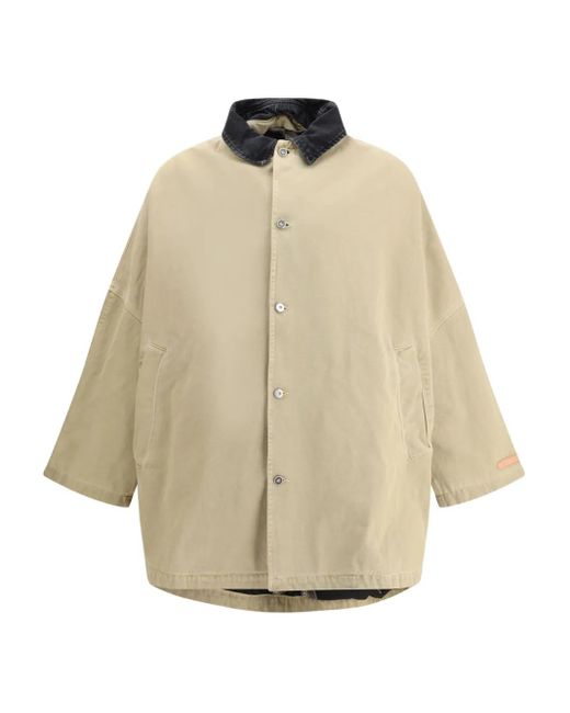 PDF Natural Corduroy-Collar Jacket for men