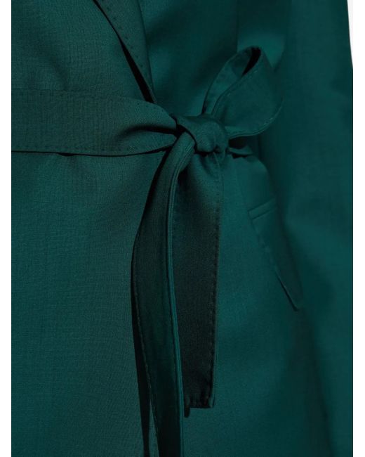 Blazer Con Cinturón Max Mara de color Green