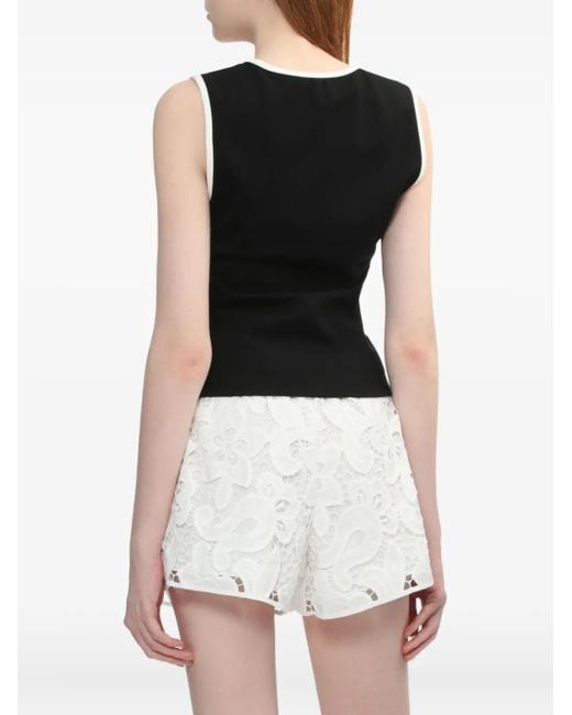 Rag & Bone Black Square-Neck Sleeveless Top