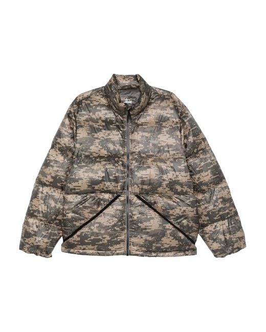 Stussy Brown Camouflage Zip Jacket