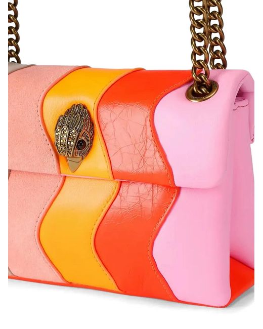 Kurt Geiger Orange Mini Sac À Main Kensington À Ornements