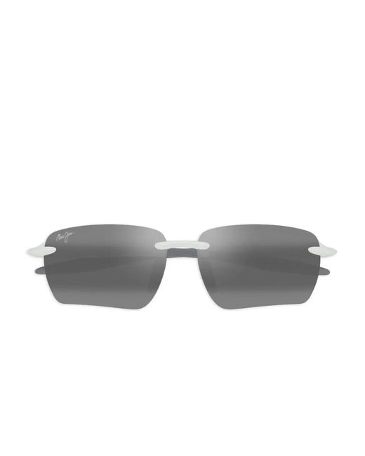 Maui Jim Gray Lunettes De Soleil Rectangulaires Ho'Okipa Ultra G À Design Sans Monture