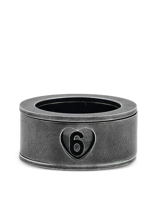 MM6 by Maison Margiela Gray Embossed Ring