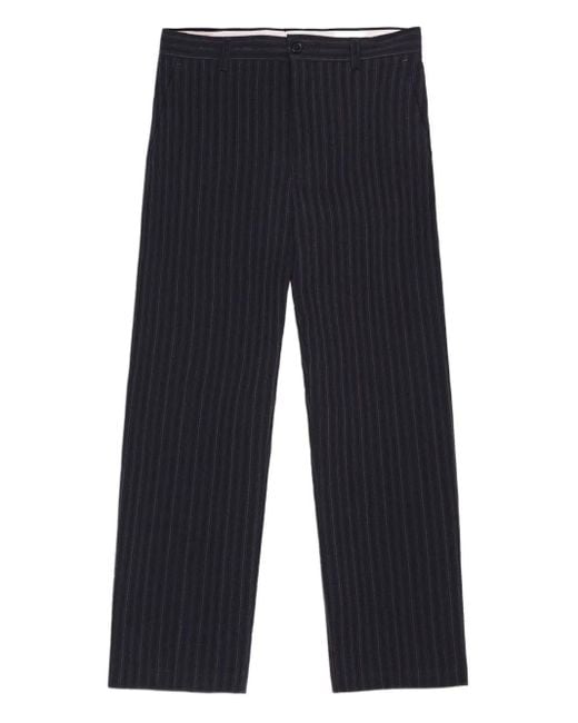 Pinstripe trousers NN07 de hombre de color Blue