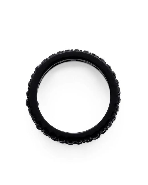 Marc Jacobs Black The Monogram Pave Ring