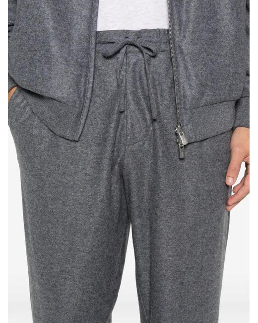 Pantalones Harvard Con Cordón Fedeli de hombre de color Gray