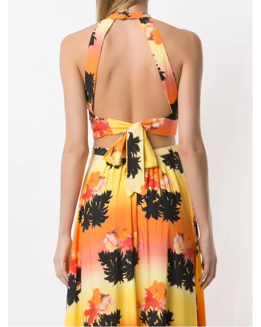 Amir Slama Orange Halter Neck Blouse