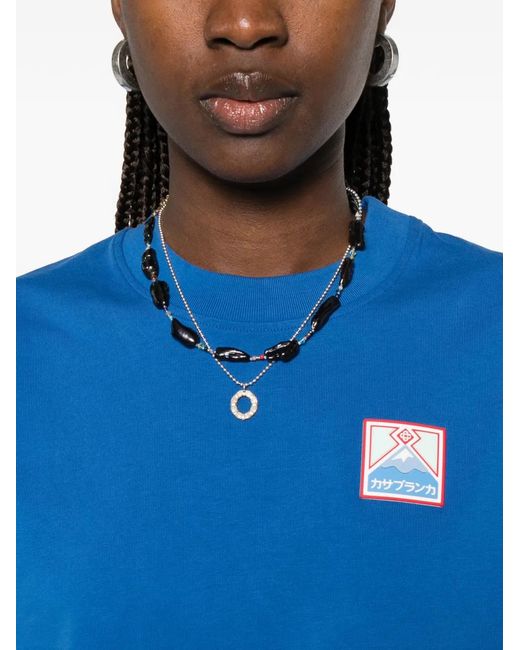 Casablanca Blue Short-Sleeves T-Shirt