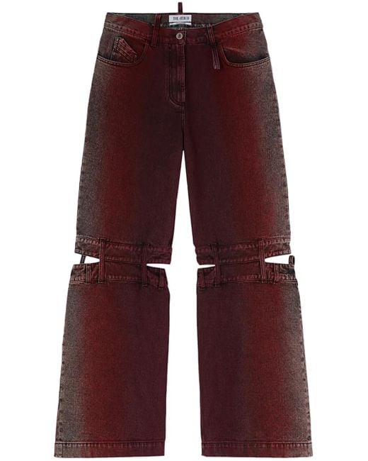 The Attico Ashton カットアウト ジーンズ Red