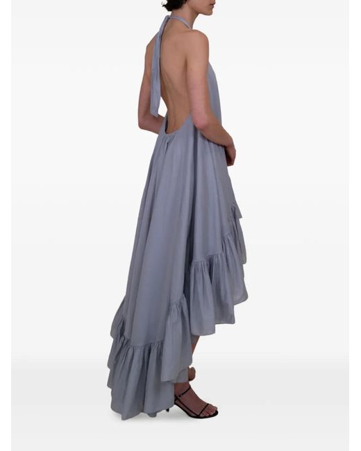 Azeeza Gray Hannah Ruffled Dress