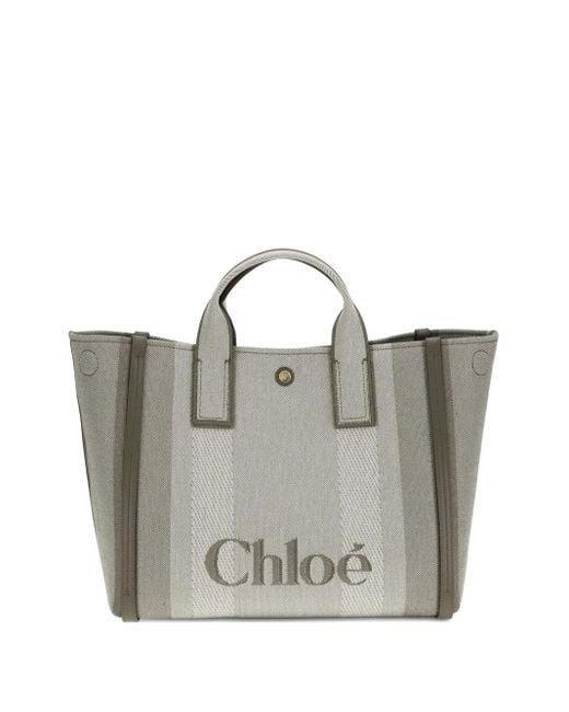 Borsa Tote Carry di Chloé in Gray