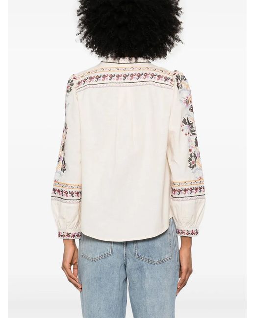 Ba&sh Caloe Blouse in het Natural