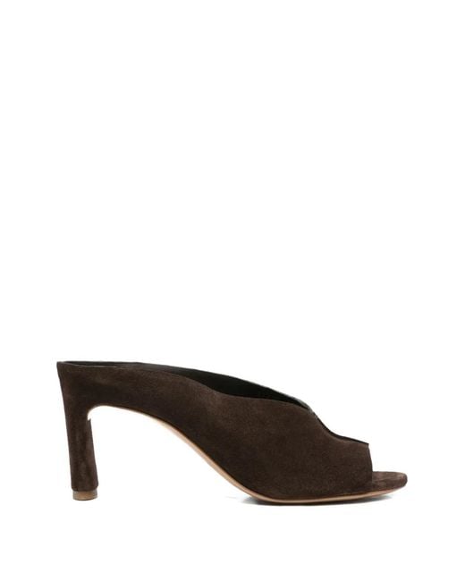 Roberto Del Carlo Brown Metis Peep-Toe Sandals