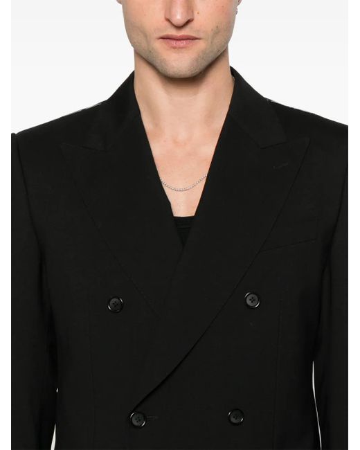 Dolce & Gabbana Black Double-Breasted Suit for men