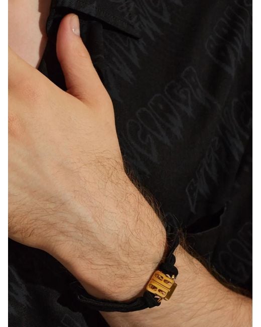 Balenciaga White Nano Ribbon Bb Bracelet