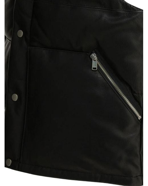 Nonnative Black Buttoned Zip-Up Gilet for men