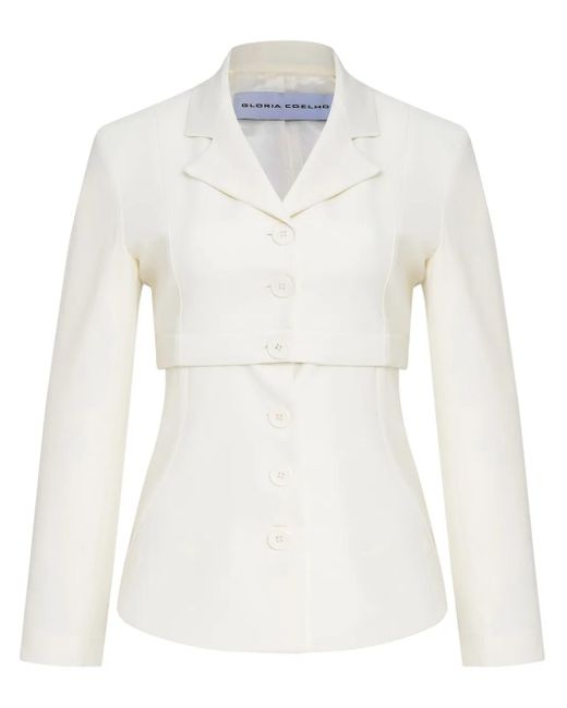Gloria Coelho ストレッチ ジャケット White