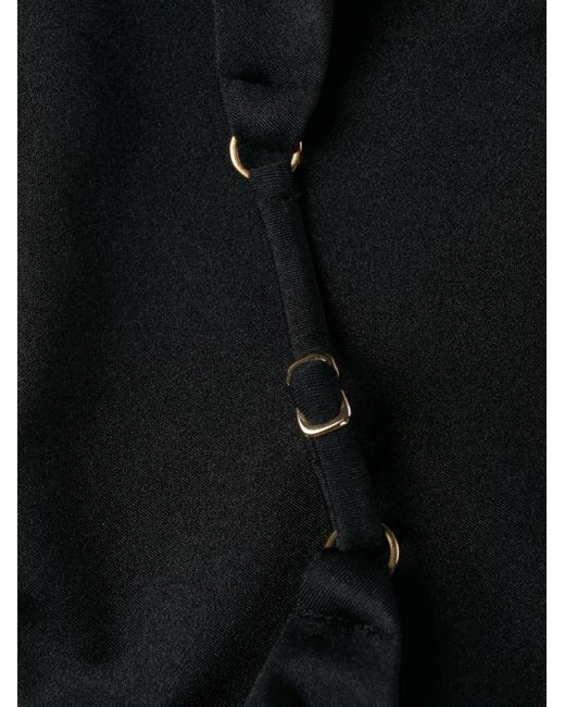 Noire Swimwear Black Tonal-Stitch Detail Bikini Set