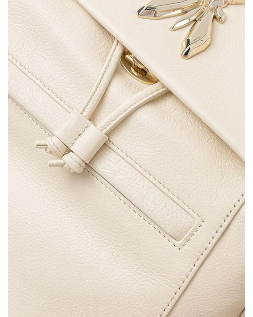 Patrizia Pepe Natural Fly Leather Backpack